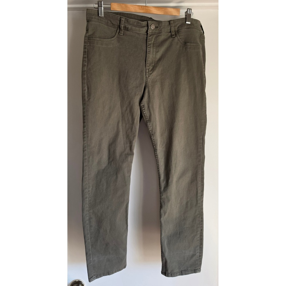 &DENIM H&M Olive Green Skinny Jeans Stretch Slim Fit Pants Mens